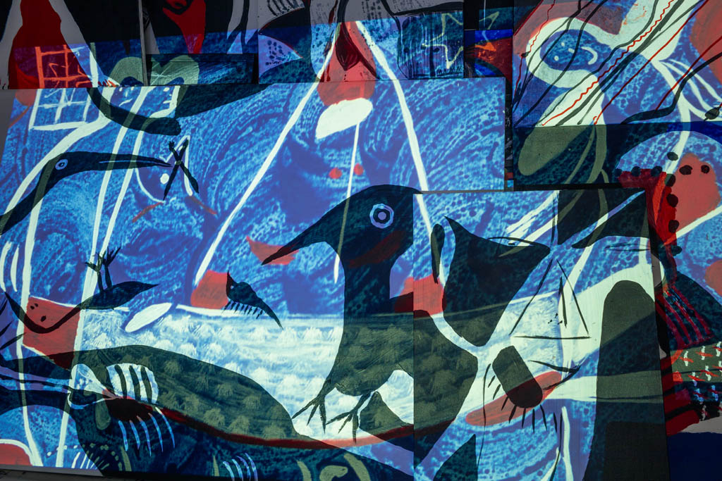 Slide Projection Collaboration with Ronald Mann; Clio, MI 2019